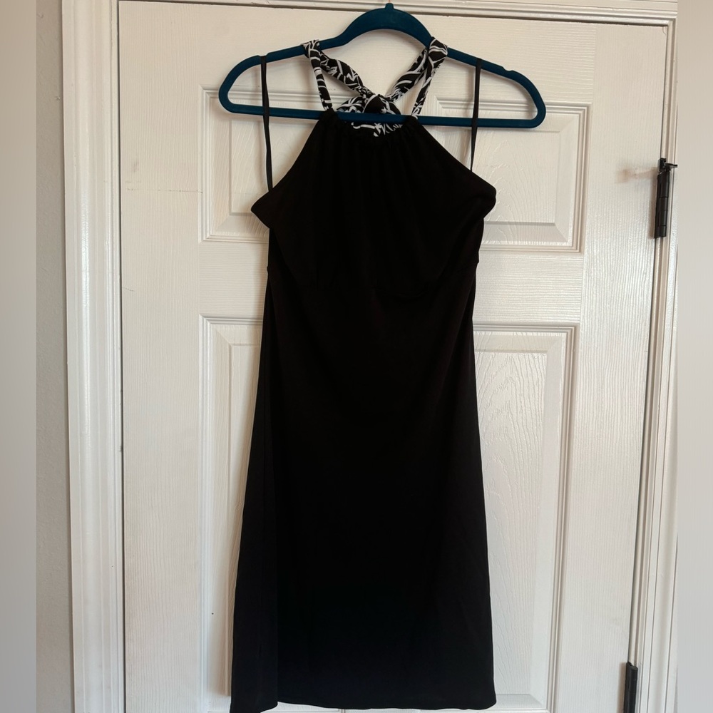 👉🏼Like New👈🏼 Women’s Ann Taylor LOFT Black Halter Keyhole Cocktail Dress Size 10